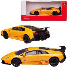 Машина металлическая 1:43 scale Lamborghini Murcielago LP 670-4 SV, цвет желтый Rastar