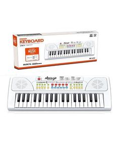 Музыкальный инструмент: Синтезатор, 37 клавиш, микрофон, USB кабель, коробка Наша Игрушка
