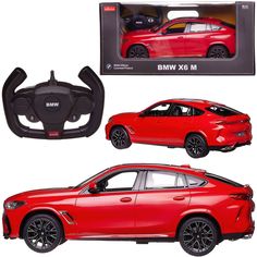 Машина р/у BMW X6 M, 1:14 , 2,4G, свет фар и салона, цвет красный Rastar