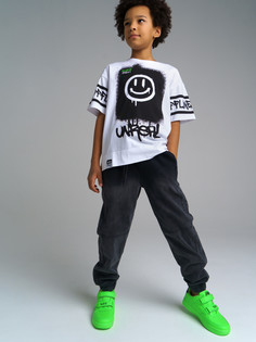 Джинсы детские PlayToday 12311399, цвет серый, размер 164