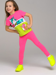 Леггинсы детские PlayToday 12322029, цвет фуксия, размер 104