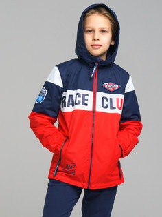 Ветровка детская PlayToday 12311005, цвет тёмно-синий, белый, красный, размер 128