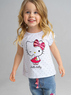 Футболка детская PlayToday 12143326, цвет белый, размер 86