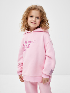 Худи оверсайз с принтом для девочек 3801040423-290 цв. розовый р.92 Sela