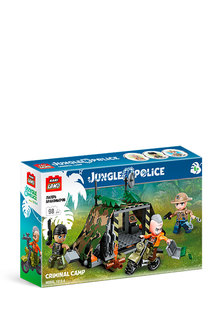 Конструктор Kari Land Jungle POLICE Лагерь браконьеров KC1919-4