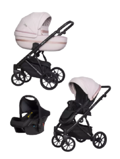 Коляска DELTA ECCO (3 в 1) (RIKO BASIC) 14 Rose (светло-розовый)