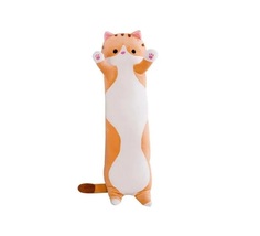 Мягкая игрушка Кот батон 90 см, рыжий / Подушка обнимашка / Длинный кот сосиска антистресс Toys Baby