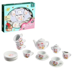 Набор керамической посуды «Чайный сервиз», 15 предметов No Brand