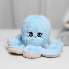 Мягкая игрушка Осьминог, цвет голубой No Brand