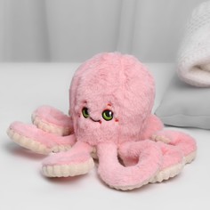 Мягкая игрушка Осьминог, цвет розовый No Brand