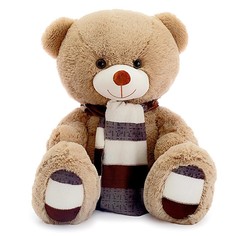 Мягкая игрушка Медведь Мартин, цвет кофейный, 90 см No Brand