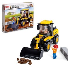 Конструктор Город Строительный трактор, 212 деталей No Brand