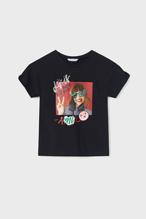 Футболка детская Mayoral 6052 черный, 140