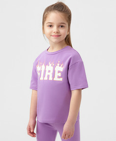 Футболка детская Button Blue 123BBGMC12303100 фиолетовый, 104