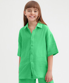 Рубашка детская Button Blue 123BBGJC22024800 зеленый, 140