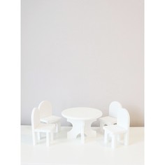 Sweet_home Мебель для куклы: стол и 4 стула
