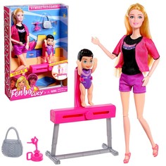 Кукла-модель шарнирная «Спортсменка» с малышкой, с аксессуарами, МИКС No Brand