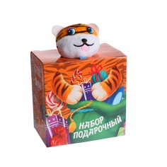Мягкая игрушка «Тигрёнок с книжкой и раскрасками» Milotoys