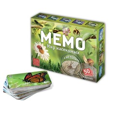 Настольная игра «Мемо мир насекомых и не только» Нескучные игры