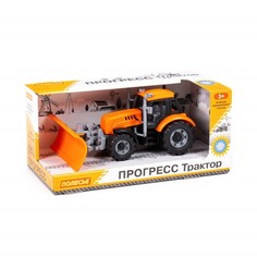 Трактор "Прогресс" с лопатой-отвалом инерционный оранжевый (в коробке) 91765 Полесье