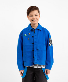 Куртка джинсовая детская Gulliver 12310BJC4002 синий, 158