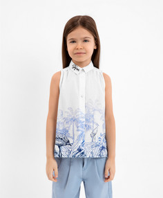 Рубашка детская Gulliver 12301GMC2202 белый, 110