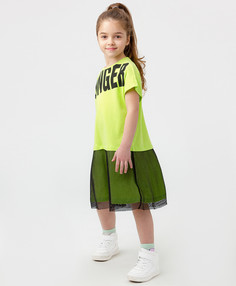 Платье детское Button Blue 123BBGMC50105500 салатовый, 128