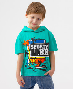 Футболка детская Button Blue 123BBBMC12184800 зеленый, 128