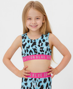 Топ детский Button Blue 123BBGA10010013 голубой, 104