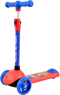 Самокат 3-х колёсный до 50 кг Sport светящиеся колеса RUSH ACTION