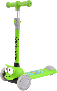 Самокат 3-х колёсный до 50 кг Frog светящиеся колеса RUSH ACTIONN