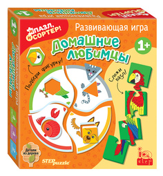 Развивающая игра Step Puzzle "Домашние любимцы. И пазл, и сортер" (IQ step)
