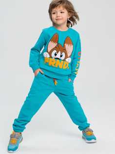 Брюки детские PlayToday Kids 12312066, голубой, 110