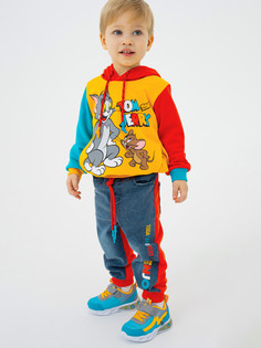 Брюки детские PlayToday Baby 12313082, красный, синий, 86