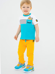 Брюки детские PlayToday Baby 12313086, желтый, 80