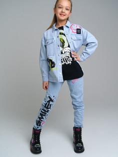 Джинсы детские PlayToday Tween 12321155, голубой, 158