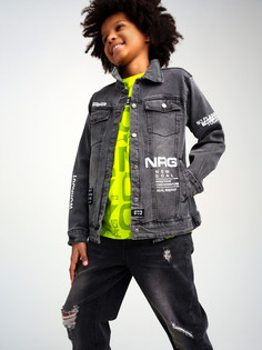 Куртка джинсовая детская PlayToday Tween 12311087, черный, 140