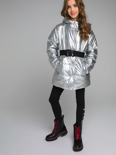 Куртка детская PlayToday Tween 12321422, серебристый, 128