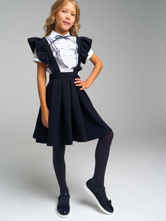 Сарафан детский School by PlayToday 22227142, темно-синий, 152