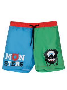 Шорты плавательные детские PlayToday Kids 12312215, светло-зеленый, голубой, красный, 116