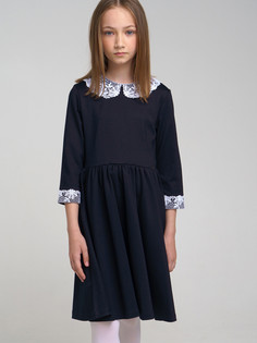 Платье детское School by PlayToday 22227002, темно-синий, 122