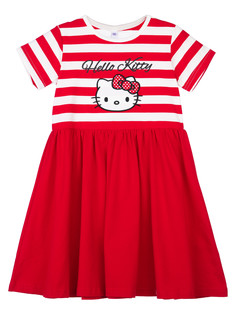 Платье детское PlayToday Kids 12342088, красный, белый, 110