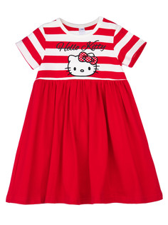 Платье детское PlayToday Baby 12349005, красный, белый, 86