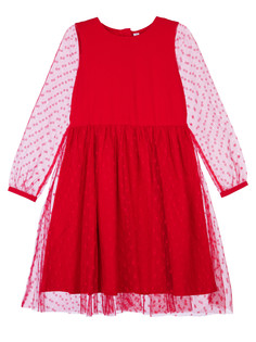 Платье детское PlayToday Kids 12322120, красный, 110