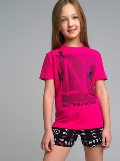 Футболка детская PlayToday Sport 32220219, фуксия, 128