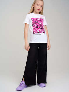 Футболка детская PlayToday Tween 12321015, белый, разноцветный, 158