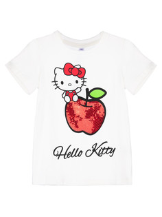 Футболка детская PlayToday Kids 12342085, белый, красный, 110