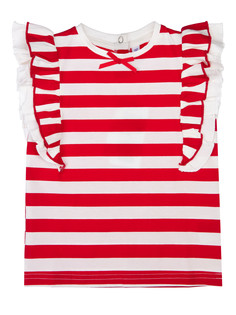 Футболка детская PlayToday Kids 12322115, красный, белый, 116