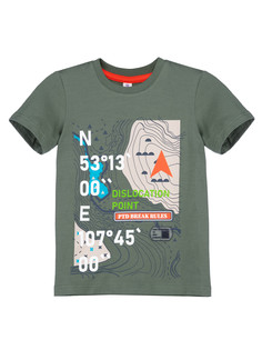 Футболка детская PlayToday Kids 12312285, хаки, 116