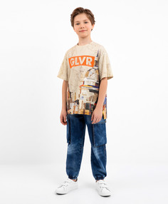 Джинсы детские Gulliver 12311BJC6308, синий, 140